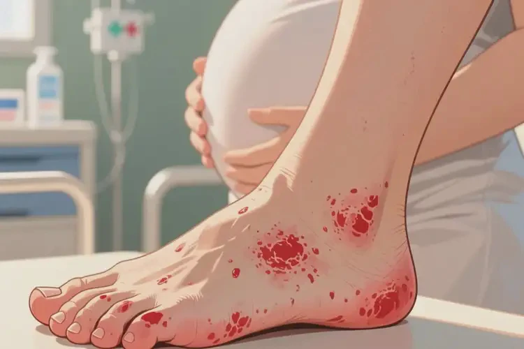 產(chǎn)婦腳上有濕疹可不可以根治(圖4)