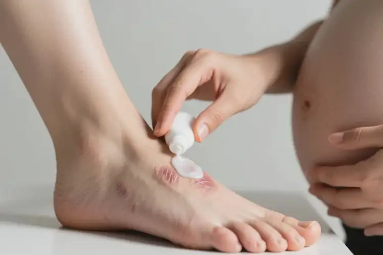 產(chǎn)婦腳上有濕疹可不可以根治(圖2)