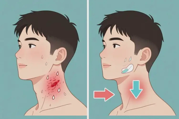 男生脖子上容易長濕疹可不可以根治(圖1)