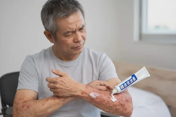 男人四肢出濕疹能夠徹底治愈嗎(圖1)