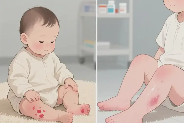 小兒四肢出現(xiàn)濕疹可以治好嗎(圖4)