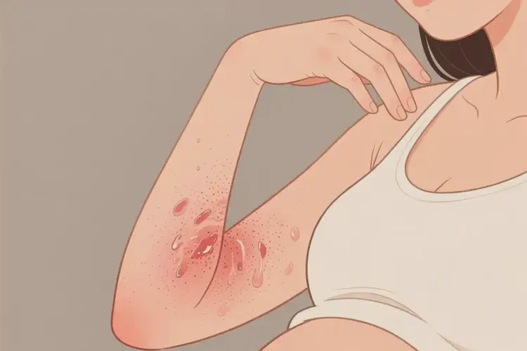 產(chǎn)婦手臂上出濕疹可不可以根治(圖1)