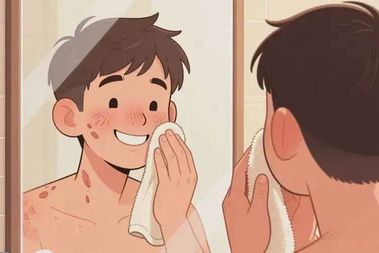 青年人脸上有湿疹可不可以根治(图1)