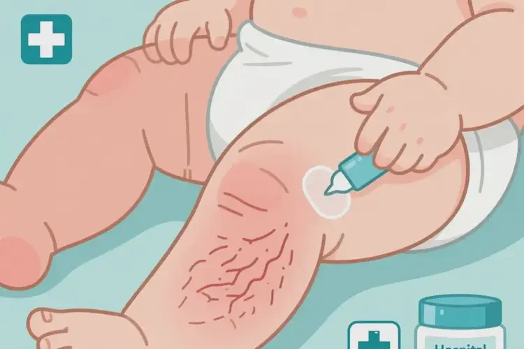 嬰幼兒大腿上經(jīng)常起濕疹可以治好嗎(圖1)