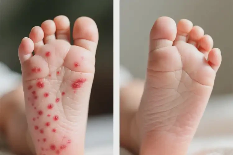 嬰兒腳上起濕疹可以治好嗎(圖4)
