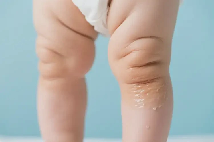 寶寶大腿上經(jīng)常長濕疹可以治好嗎(圖1)