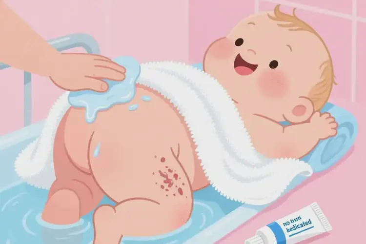 少兒屁股上經常起濕疹可以治好嗎(圖2)