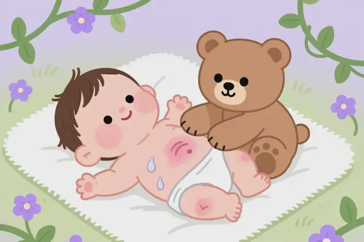 幼兒肚子經(jīng)常起濕疹可不可以根治(圖2)