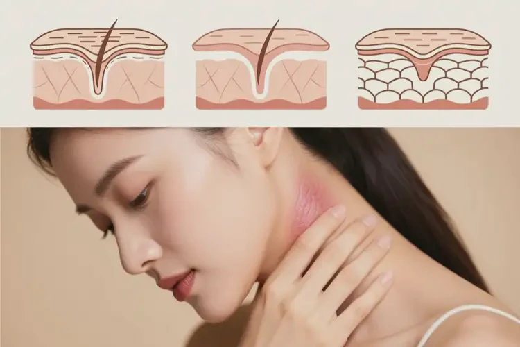 女性脖子出濕疹可以治好嗎(圖2)