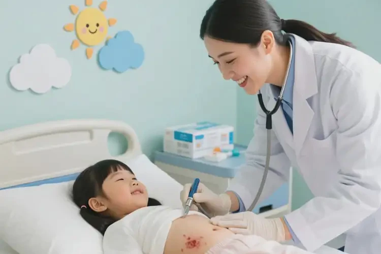 少儿肚子上有湿疹可以治好吗(图3)