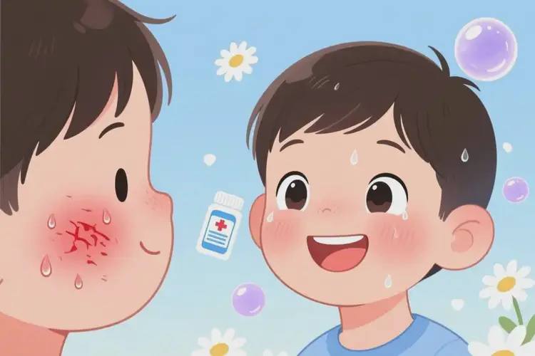 小兒大腿上有濕疹可以治好嗎(圖3)