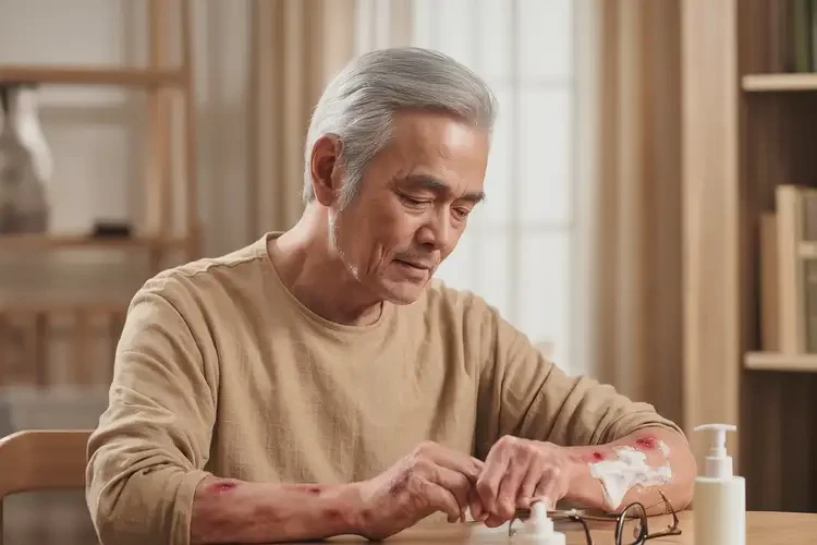 老年人手臂上出現(xiàn)濕疹能靠自己自愈嗎(圖3)