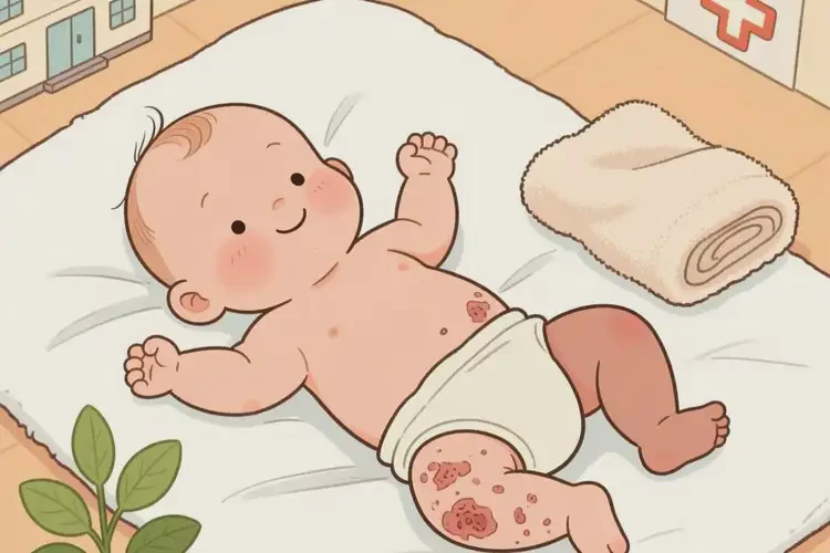 婴幼儿屁股起湿疹可以治好吗(图2)