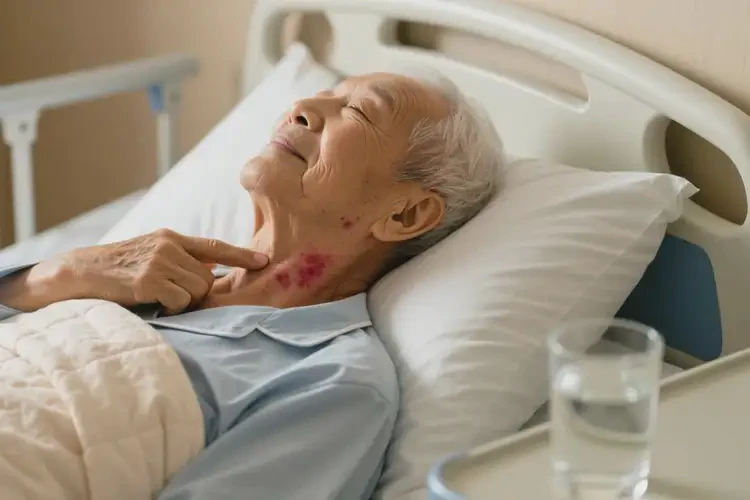 高齡老人脖子上起濕疹可不可以根治(圖2)