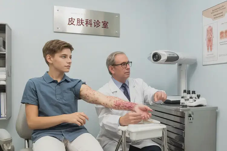 青年人手臂出濕疹可不可以根治(圖1)