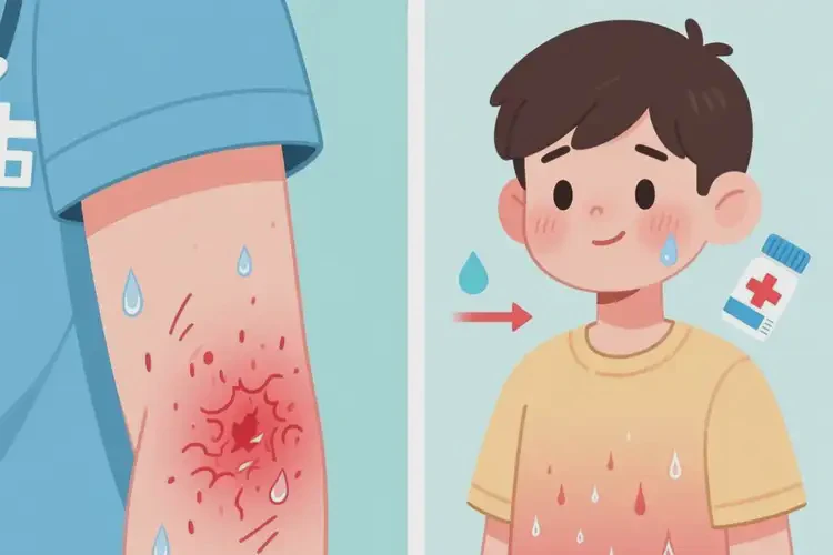 青少年手臂出現(xiàn)濕疹可不可以根治(圖2)