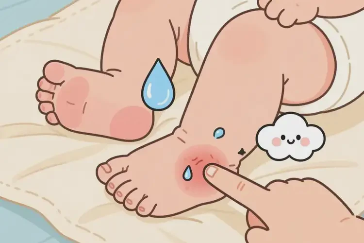 新生兒腳上經(jīng)常長濕疹可不可以根治(圖2)