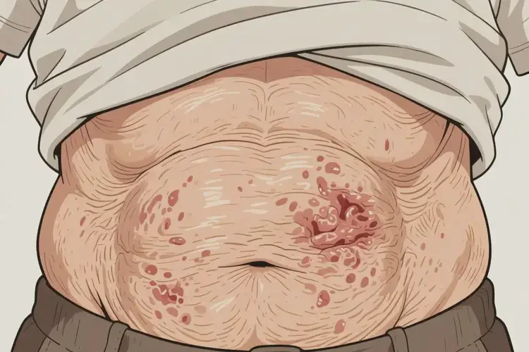 老年人肚子上出現(xiàn)濕疹可不可以根治(圖2)