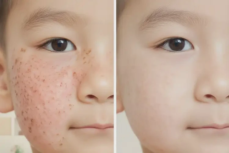 孩子屁股長(zhǎng)濕疹可以治好嗎(圖2)