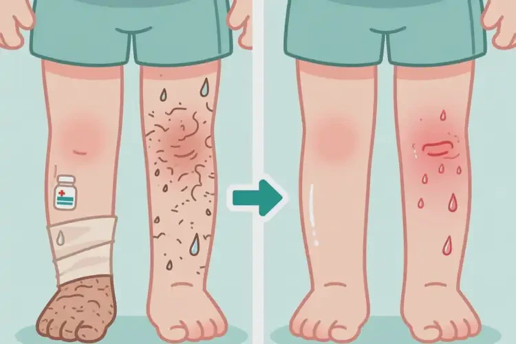 小孩小腿上偶爾長濕疹可以治好嗎(圖2)