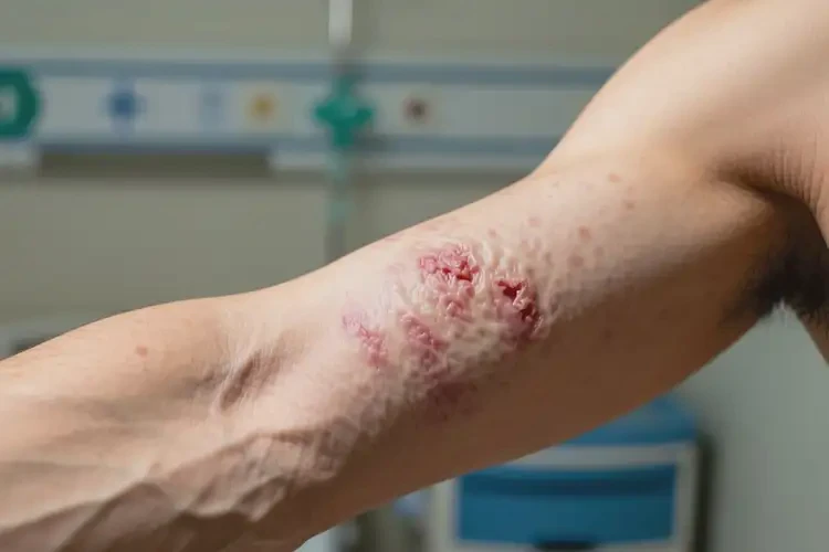 男人手臂上有濕疹可不可以根治(圖2)