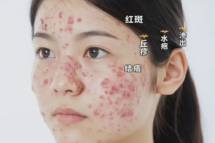 女人面部長(zhǎng)濕疹可以徹底自愈嗎(圖1)