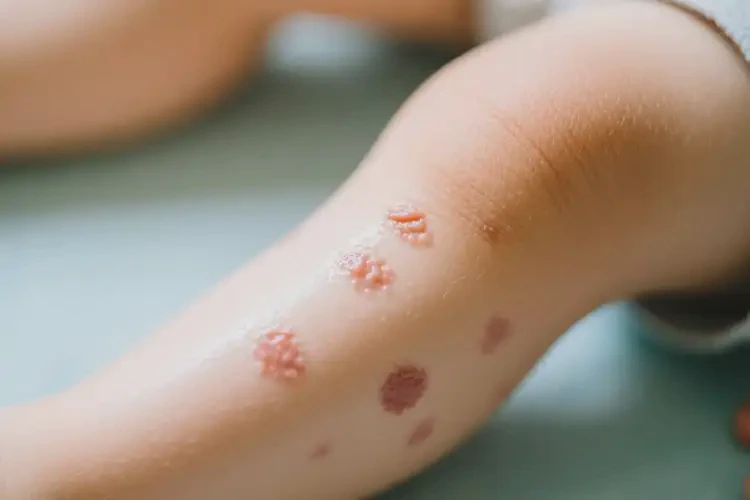 孩子大腿上出現(xiàn)濕疹可以治好嗎(圖2)