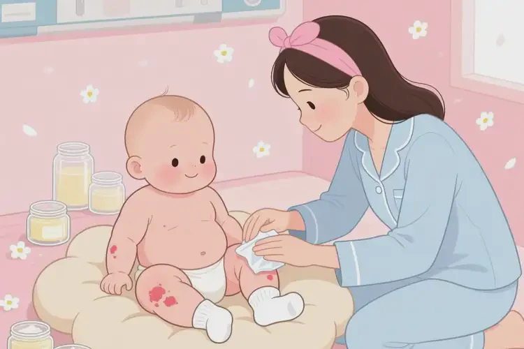 寶寶大腿有濕疹可以治好嗎(圖4)