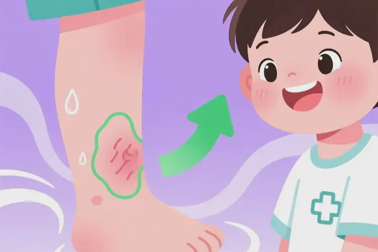 兒童小腿偶爾長濕疹可以治好嗎(圖1)