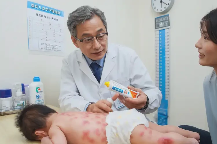 孩子屁股上出現(xiàn)濕疹不管它會自己自愈嗎(圖1)