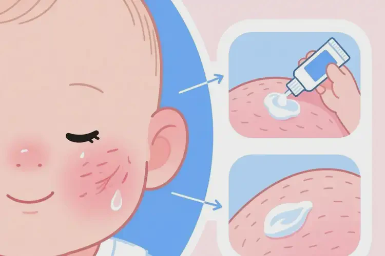 嬰幼兒臉上經(jīng)常起濕疹可以治好嗎(圖4)