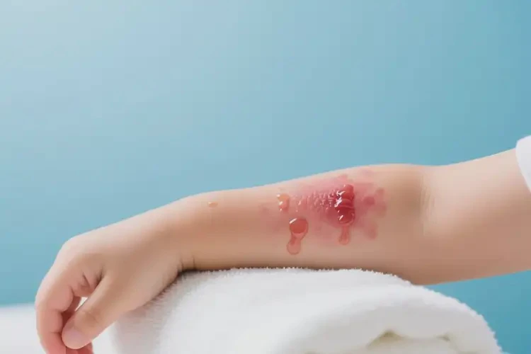 小孩手臂上起湿疹可以治好吗(图3)