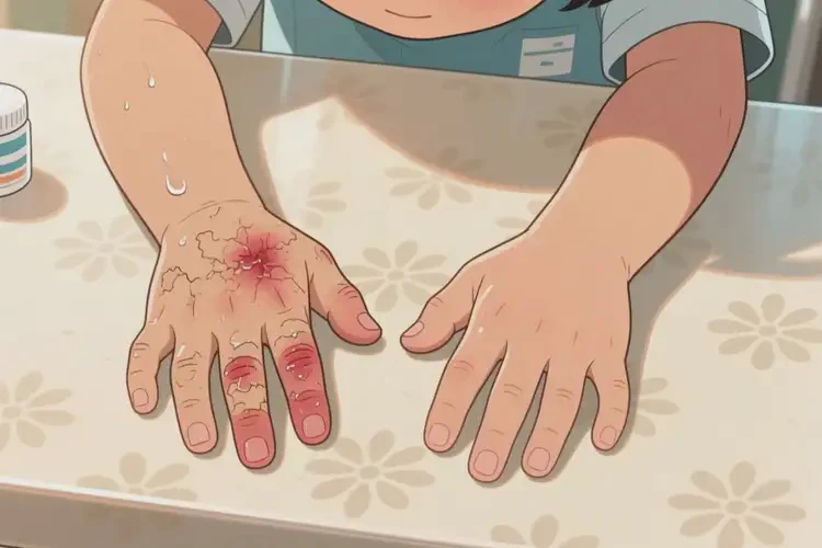 少兒手上經(jīng)常起濕疹可以治好嗎(圖2)