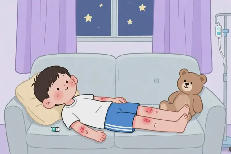 小学生四肢长湿疹可不可以根治(图1)