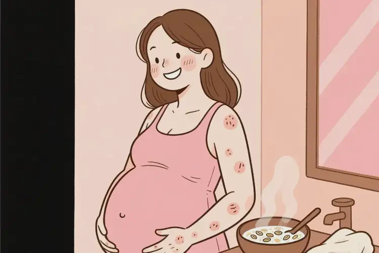 產(chǎn)婦身上長(zhǎng)濕疹可以治好嗎(圖2)