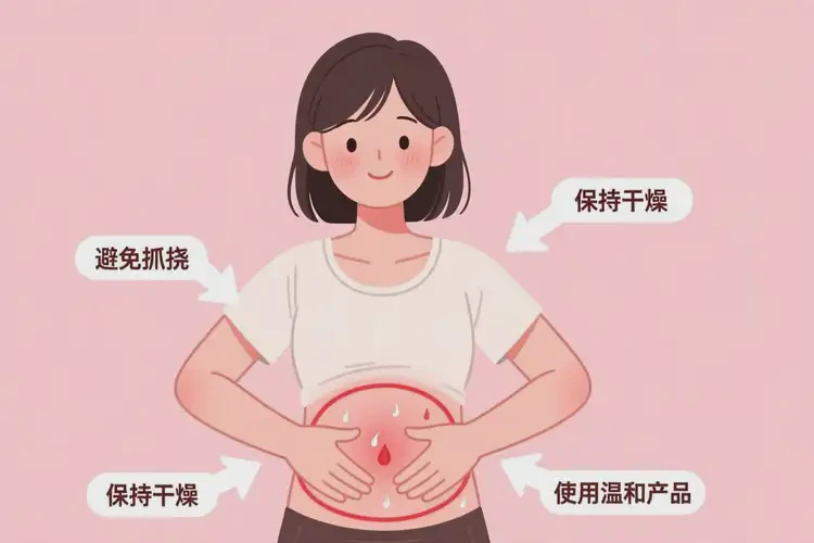 青年人肚子上經(jīng)常起濕疹可不可以根治(圖1)