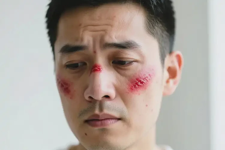 男性臉上經(jīng)常長(zhǎng)濕疹可不可以根治(圖1)