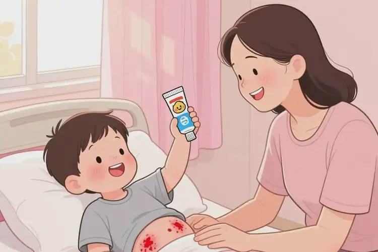 儿童肚子上出现湿疹可不可以根治(图1)