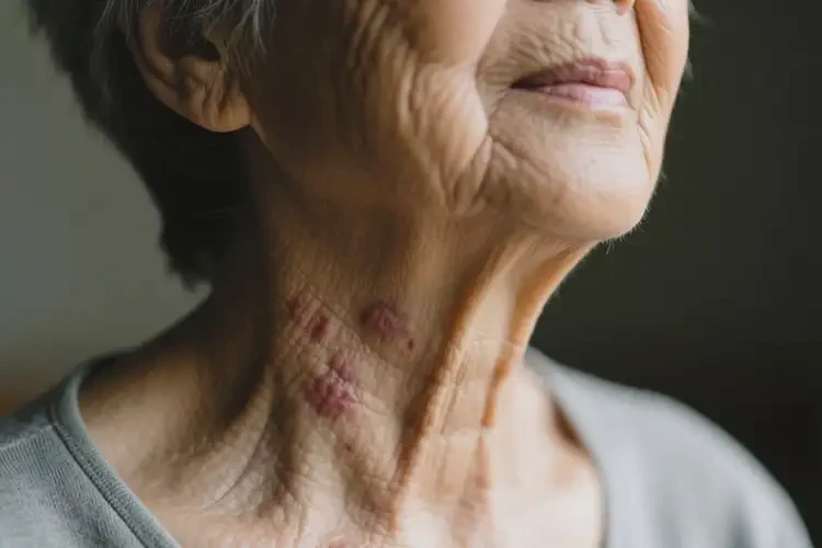 老人脖子上起濕疹可不可以根治(圖2)