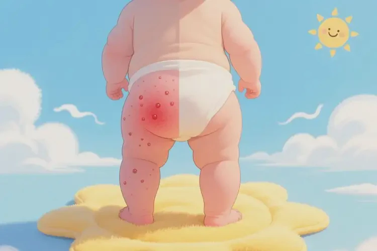 孩子屁股上容易起濕疹可以治好嗎(圖2)
