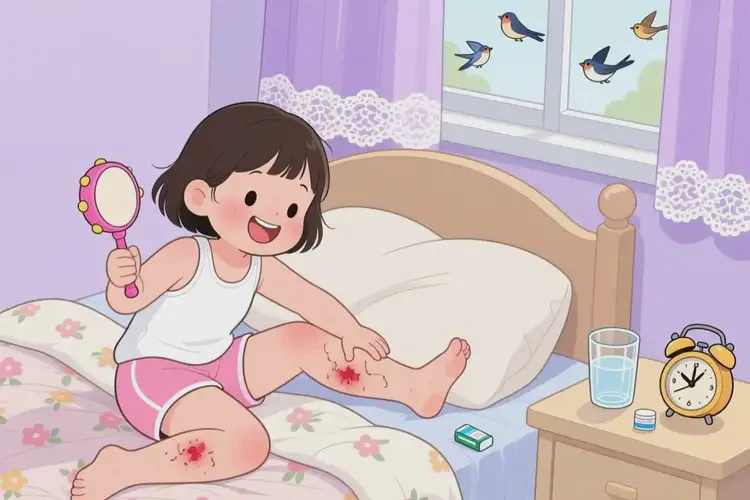 孩子小腿出現(xiàn)濕疹可以治好嗎(圖2)