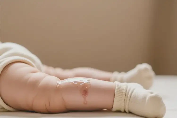 寶寶大腿上容易起濕疹可以治好嗎(圖1)