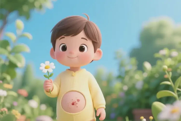 孩子肚子上長(zhǎng)濕疹可以治好嗎(圖1)