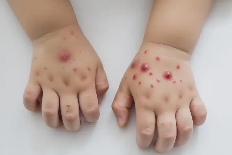 少兒手上容易起濕疹不管它會(huì)自己自愈嗎(圖4)