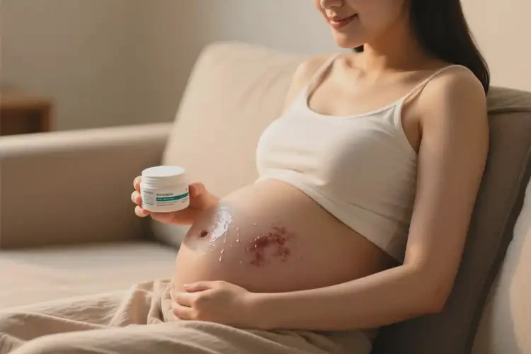 产妇肚子上出湿疹可以治好吗(图2)