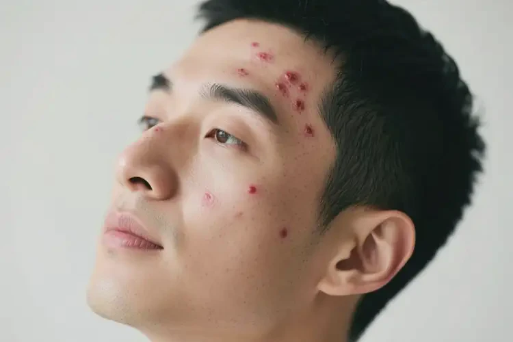 男性臉上容易起濕疹可不可以根治(圖1)