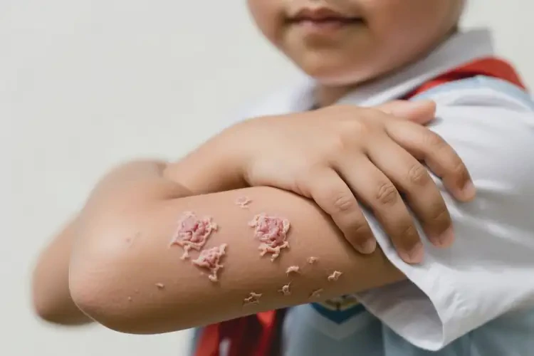 小學(xué)生手臂上長(zhǎng)濕疹可不可以根治(圖1)