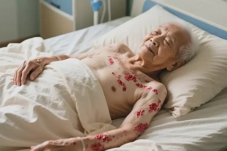 老年人全身長(zhǎng)濕疹可不可以根治(圖1)