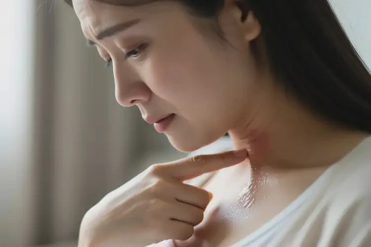 产妇脖子上长湿疹可以治好吗(图2)