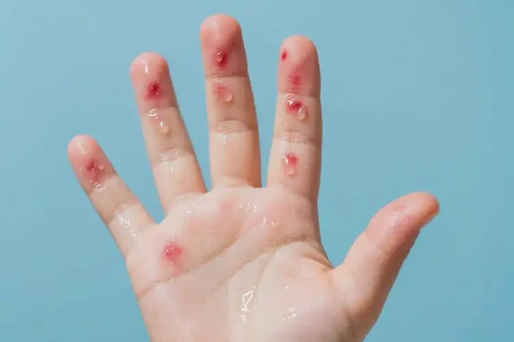 少兒手上長濕疹可以治好嗎(圖1)